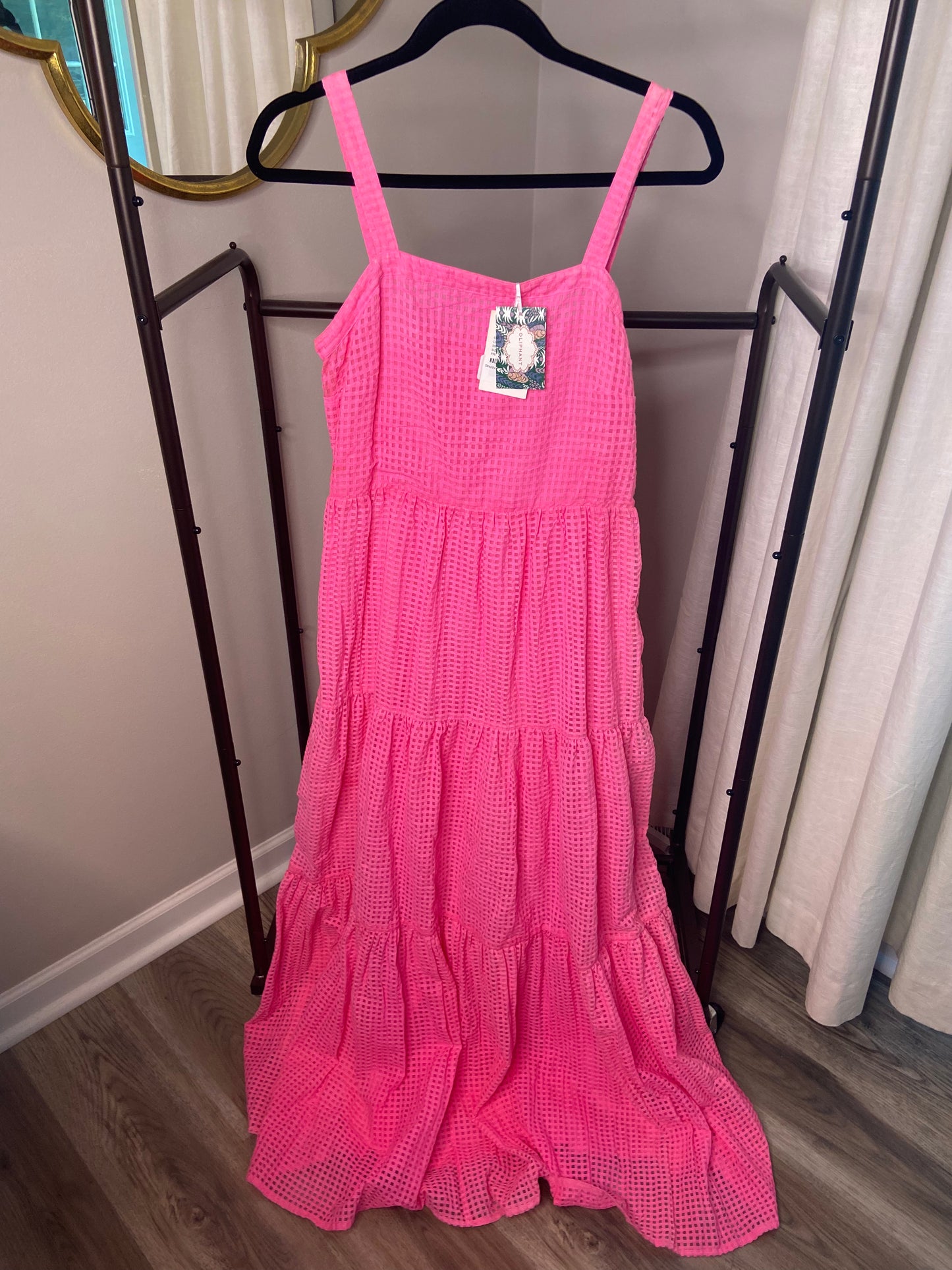 Oliphant Strappy Maxi in Delray Pink size XS