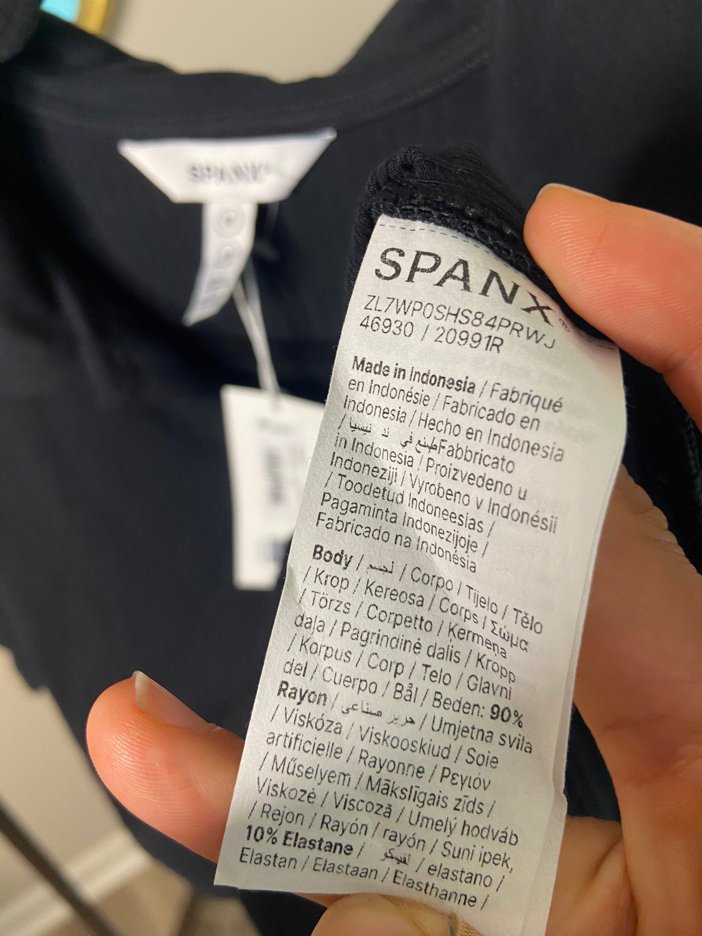 Spanx Rib Polo Top size M