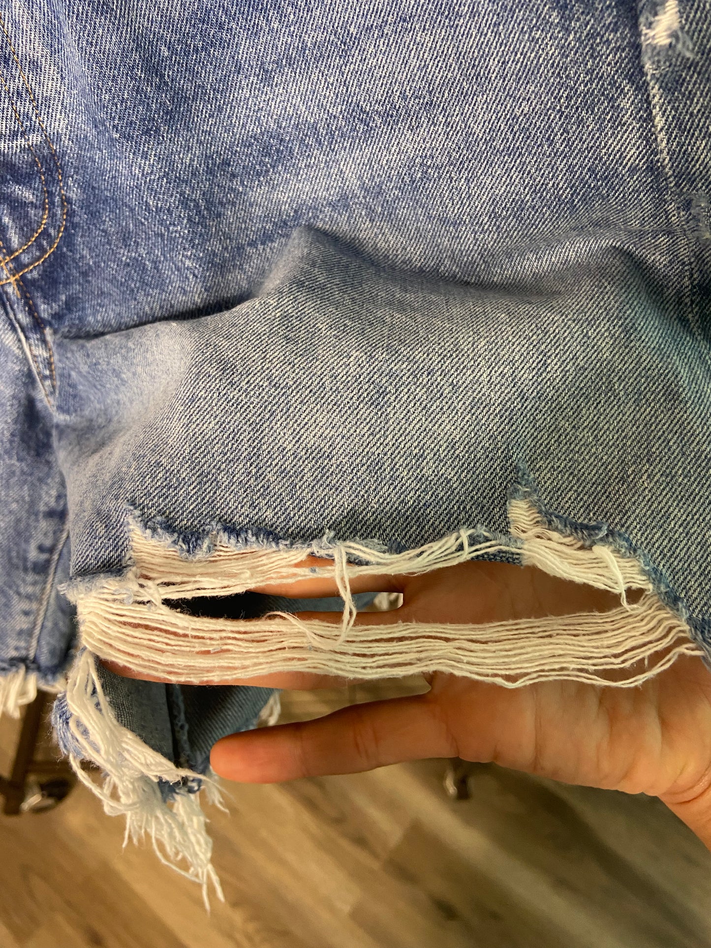 Agolde Parker Long Jeans Shorts size 26