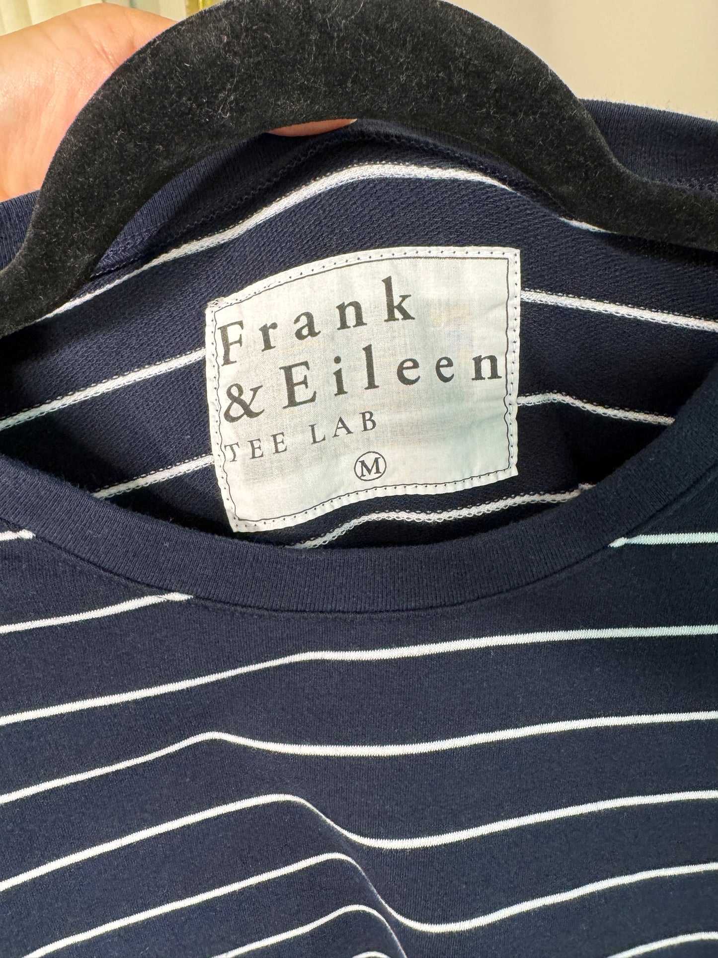 Frank and Eileen Oversized Striped Sweatshirt size M