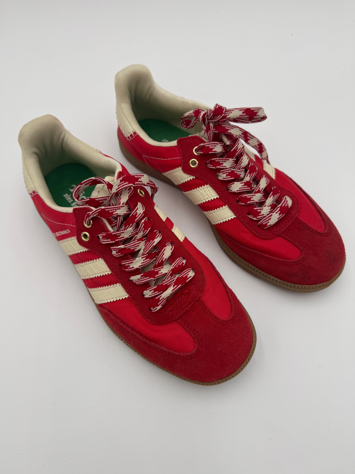 Adidas x Wales Bonner Red White Sambas Sneakers size 8 MEN'S