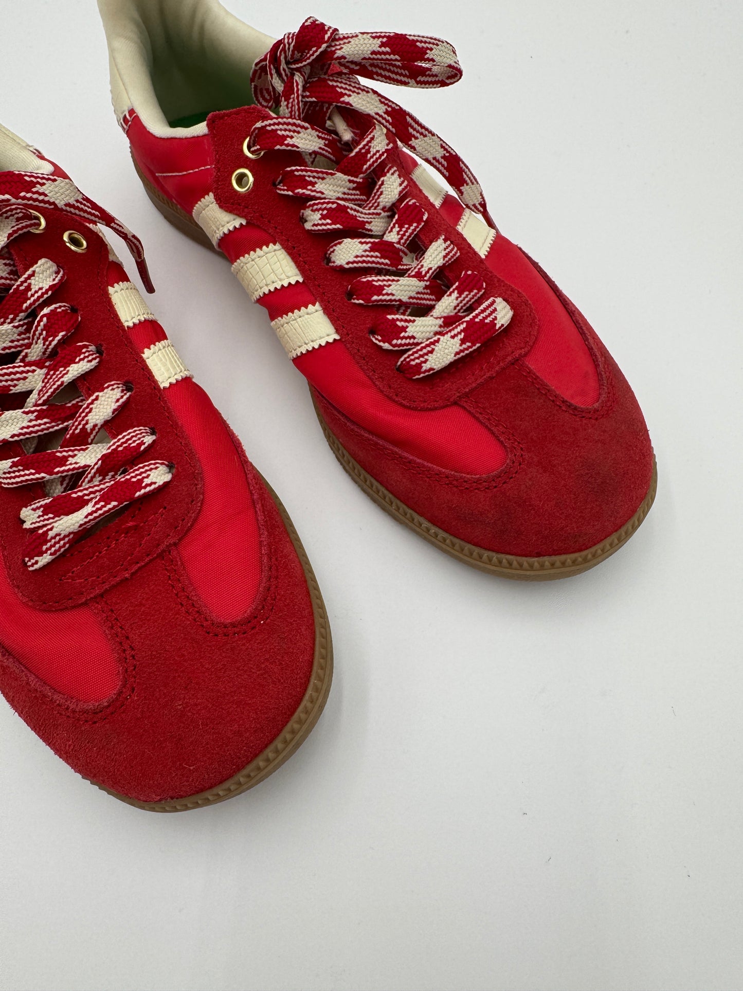 Adidas x Wales Bonner Red White Sambas Sneakers size 8 MEN'S