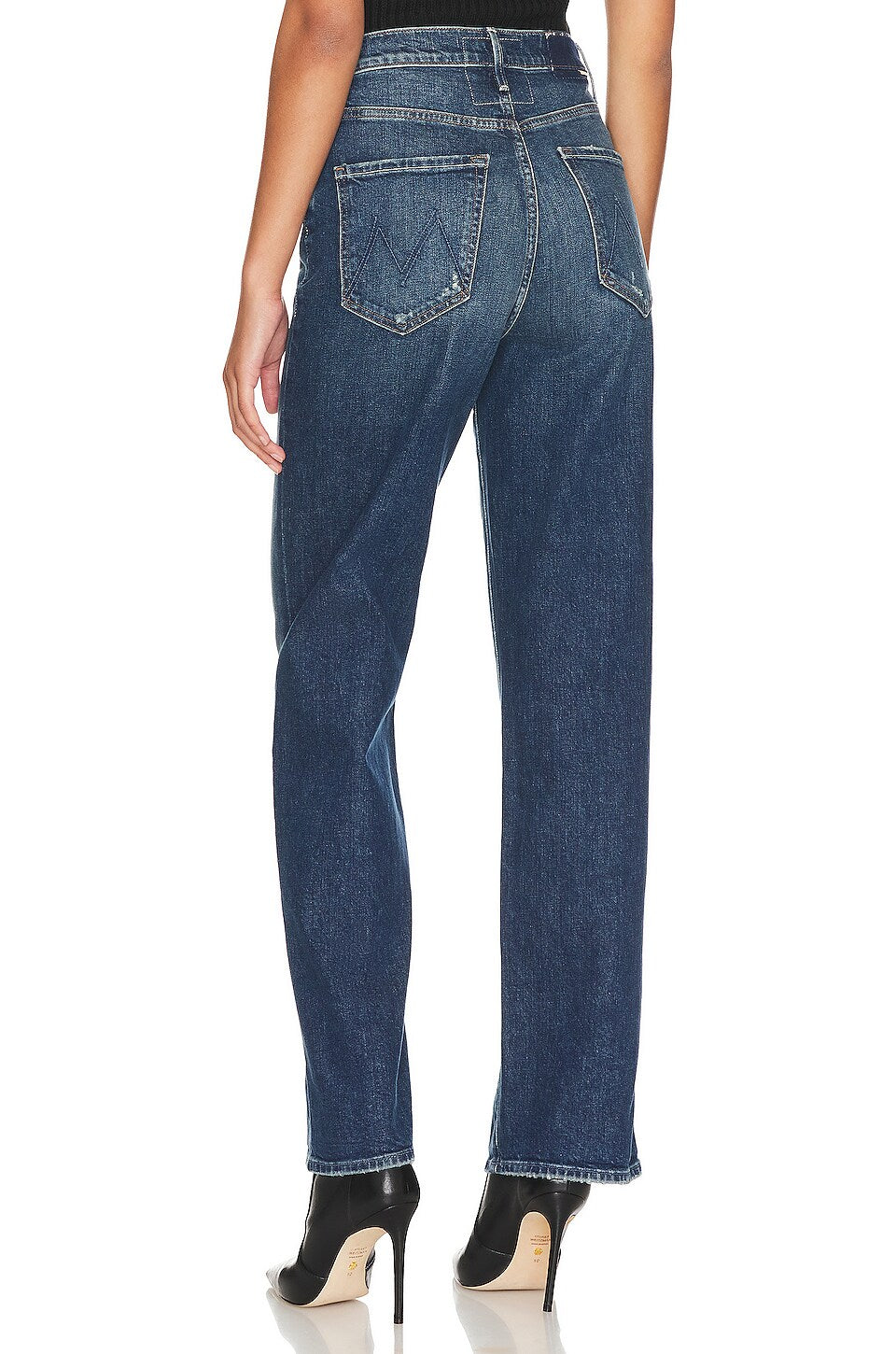 Mother High Waisted Tunnel Vision Sneak jeans in Mile High Wash size 27