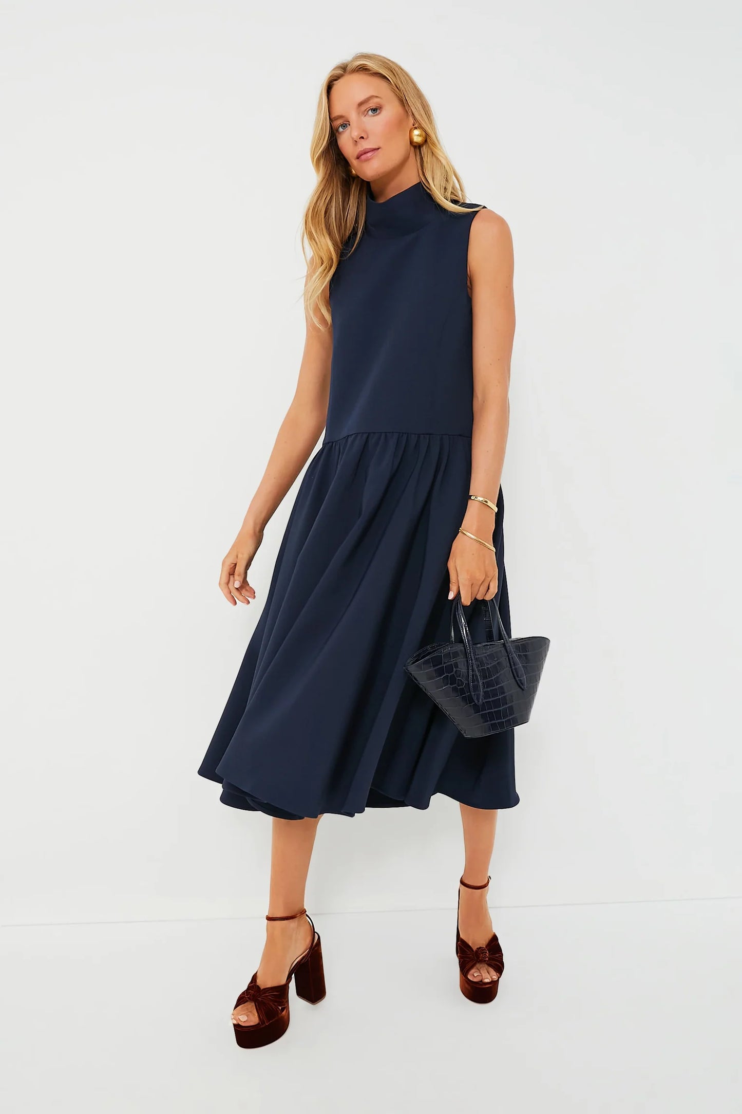 Tuckernuck Aerin Dress Navy Blue size S