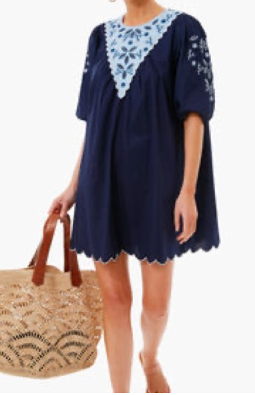 Pomander Place Navy Georgie Mini Dress size XS