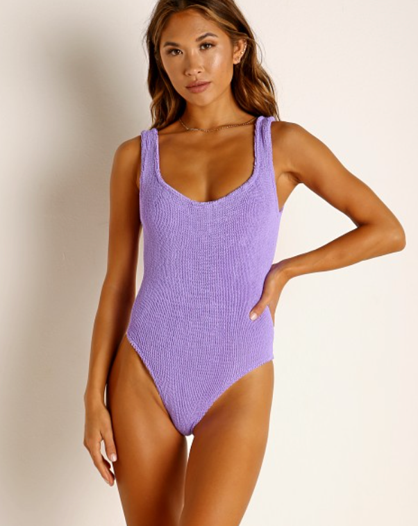 HUNZA G Square Neck Swimsuit ONLY SIZE