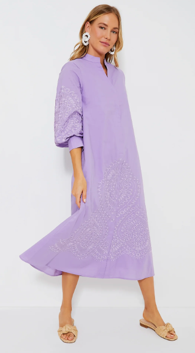 Hyacinth House Wisteria Caftan size S