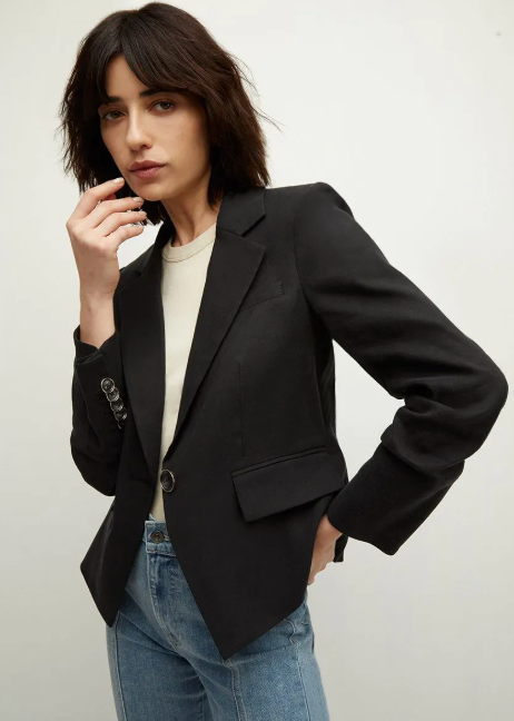 Veronica Beard Aaliyah Linen Blend Dickey Jacket size 12