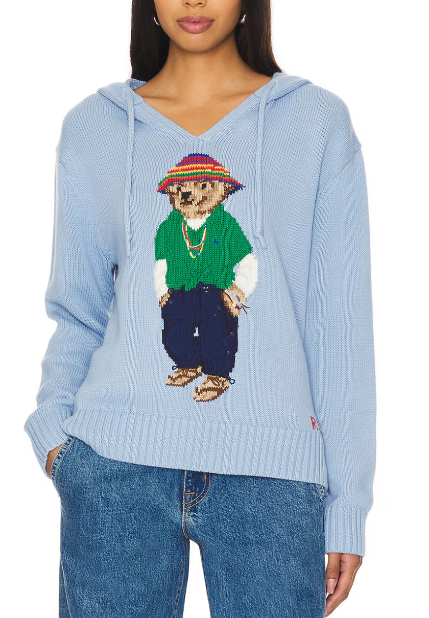 Polo Ralph Lauren Bear Hooded Sweater size M
