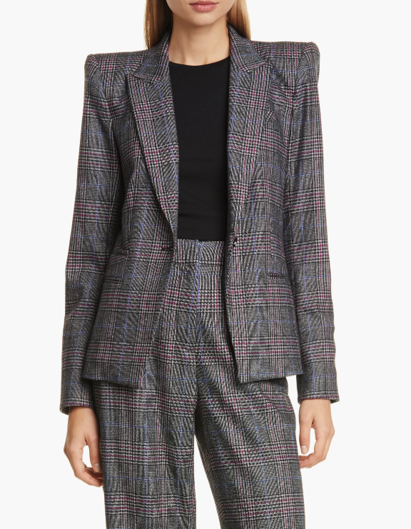Veronica Beard Brock Glen Plaid Dickey Blazer size 10