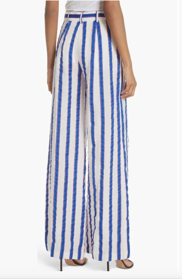 Milly Sia Trouser Washed Linen Blend Pants size 2
