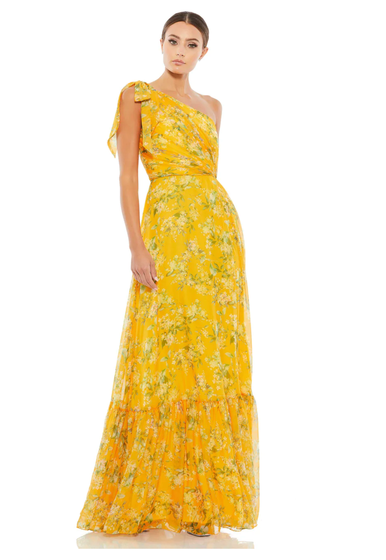 IEENA by Mac Duggal One Shoulder Maxi Dress size 10