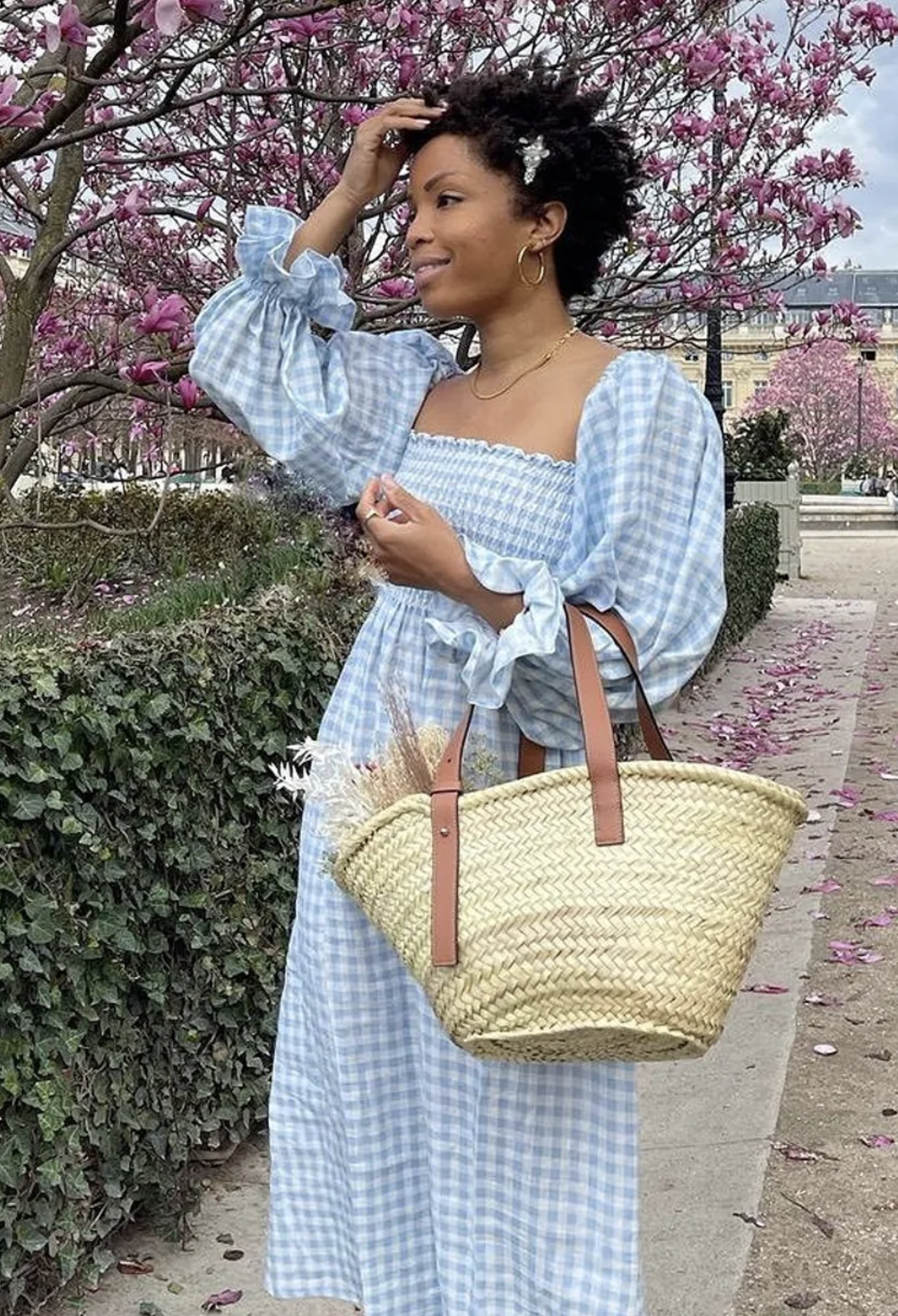 SLEEPER Atlanta Gingham Midi Dress size XS