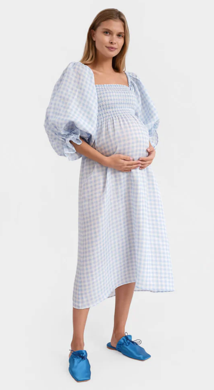 SLEEPER Atlanta Gingham Midi Dress size XS