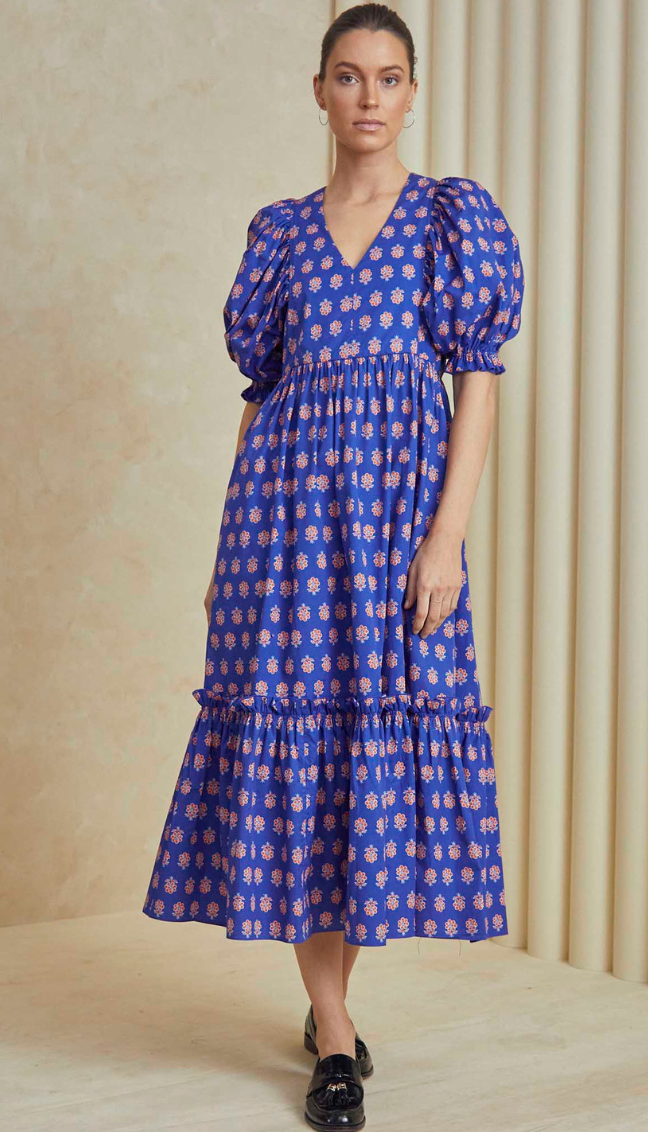 Hunter Bell Palmer Midi Dress size M