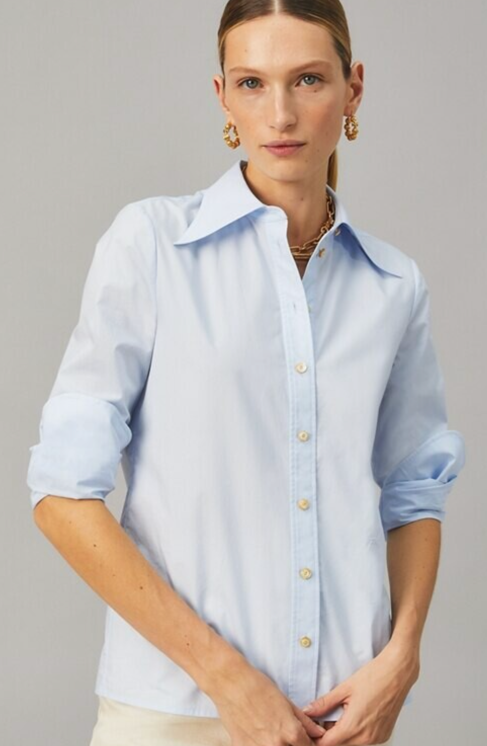 Tory Burch Cotton Poplin Shirt size 6