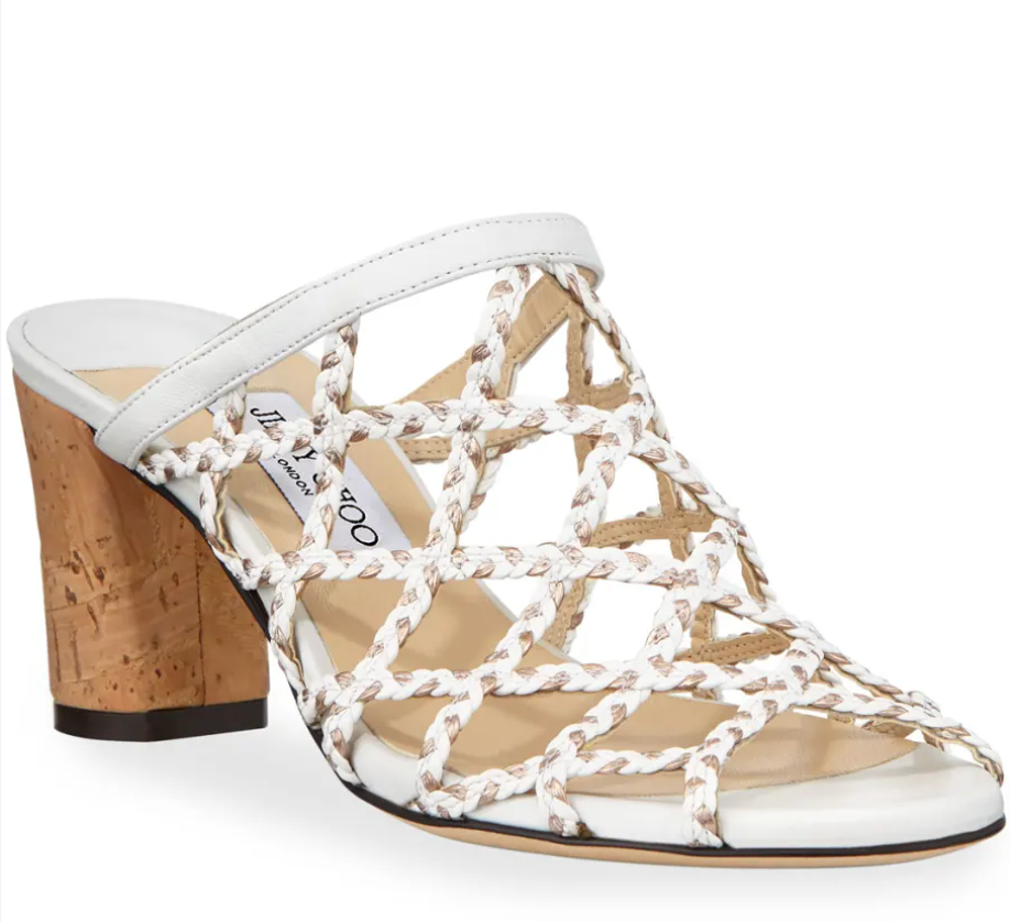 JIMMY CHOO Dean Rope Braided Sandals size 38