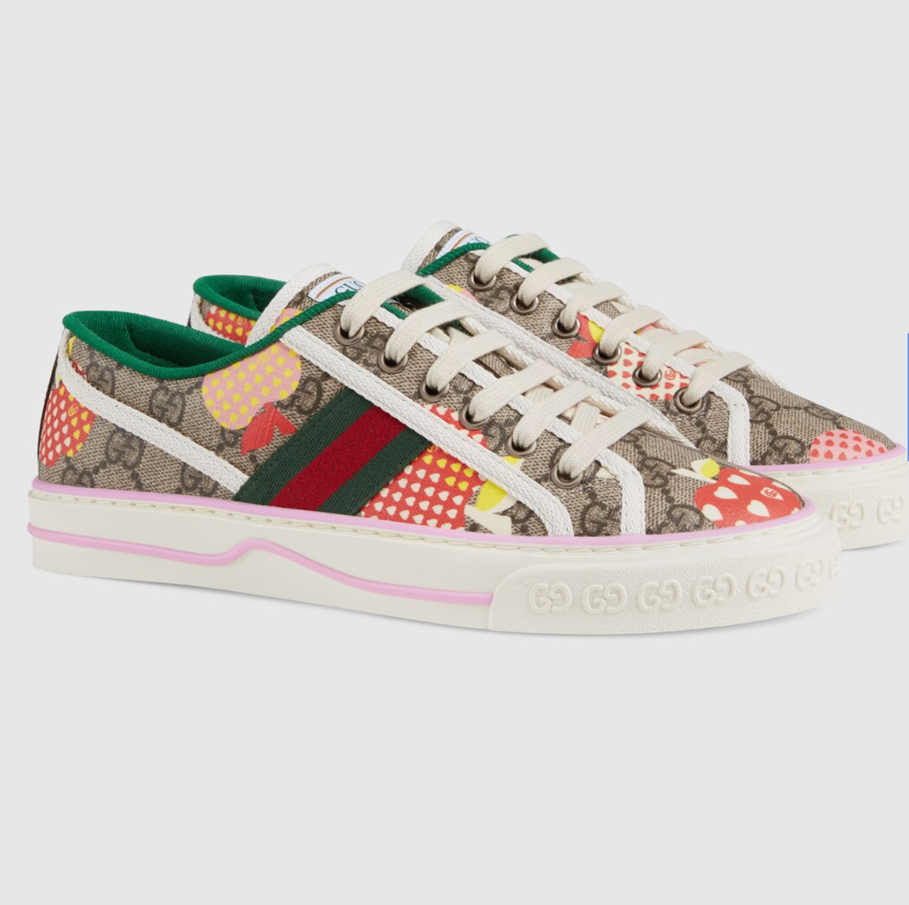 GUCCI Les Pommes Tennis 1977 GG Sneakers size 37
