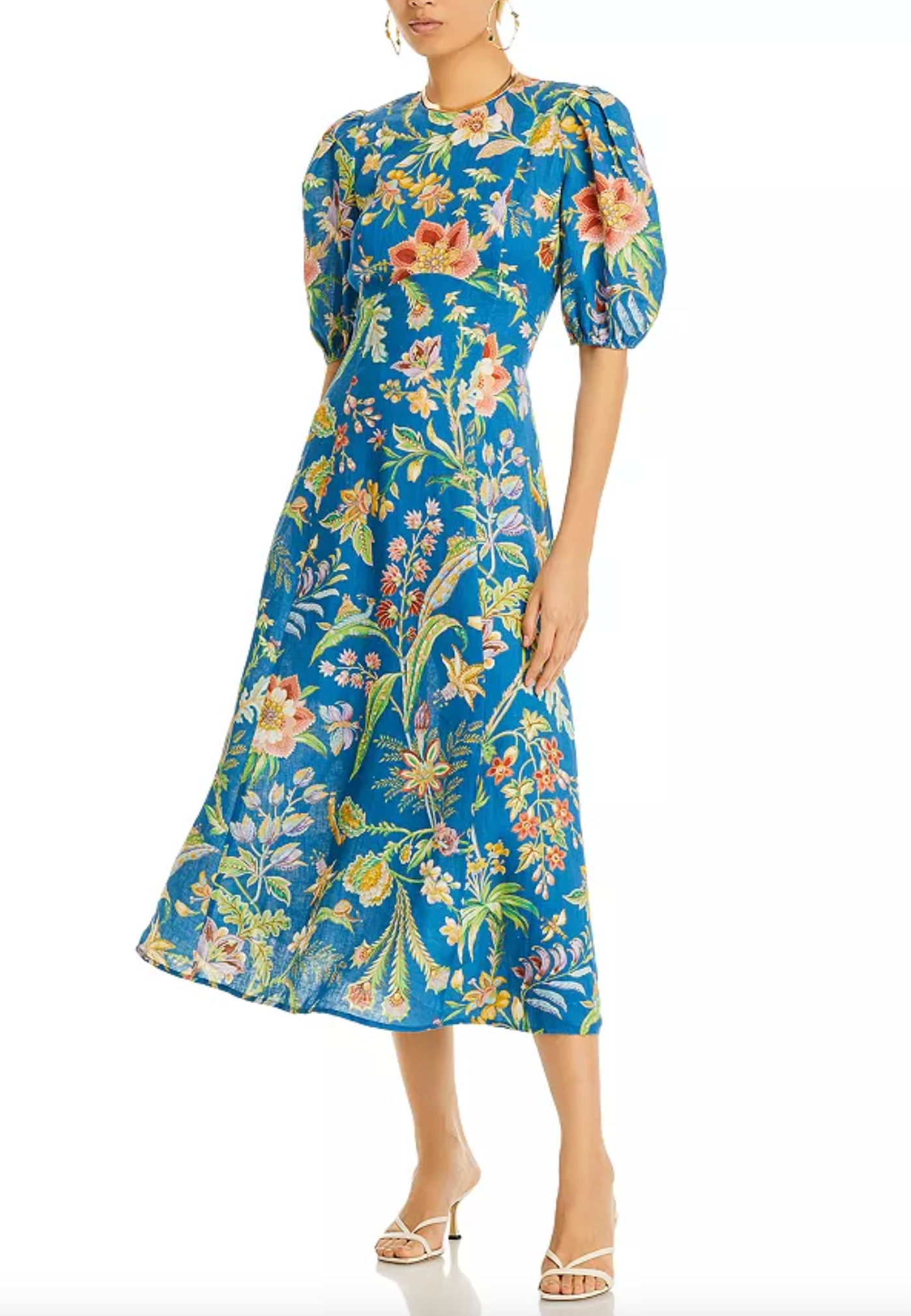 ALEMAIS June Linen Midi Dress size US 4