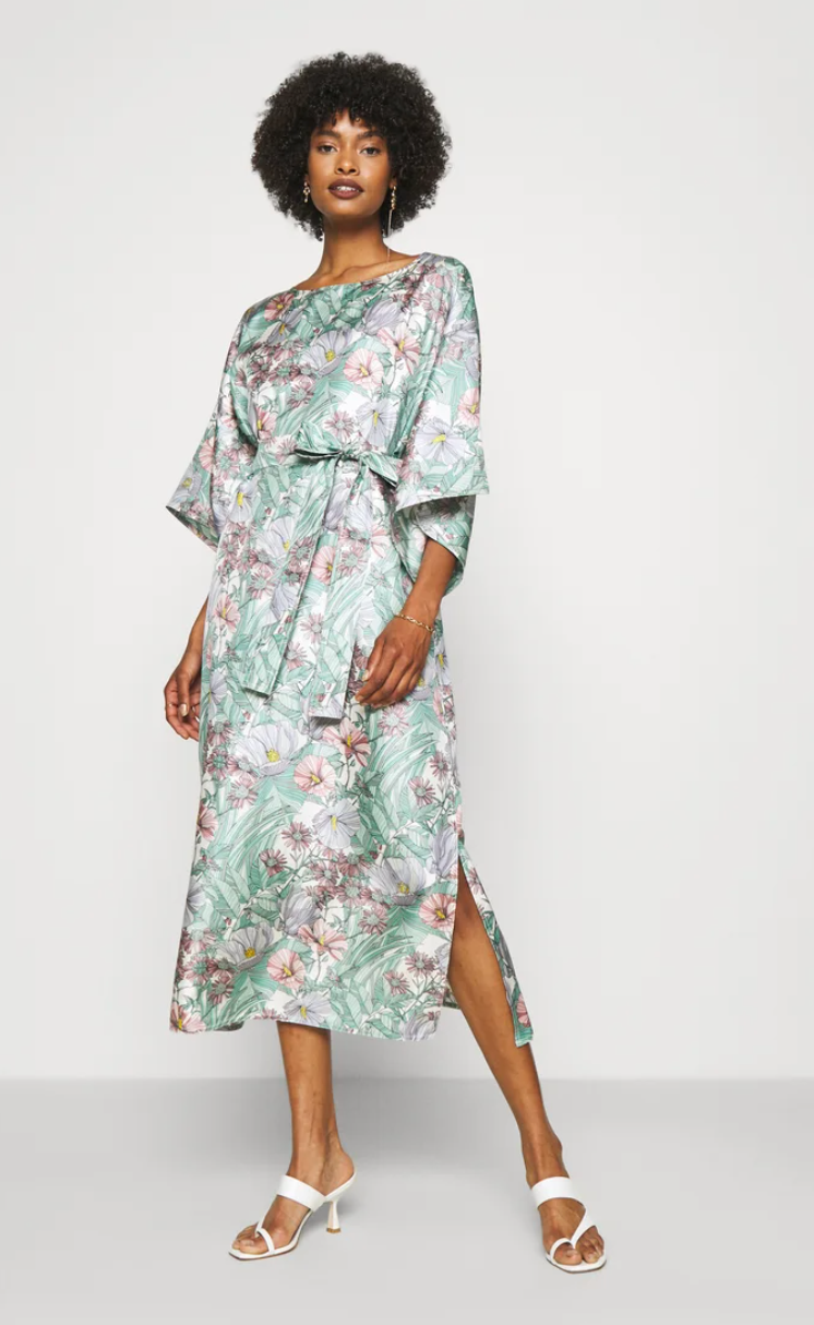 Tory Burch Robinson Silk Midi Dress size S