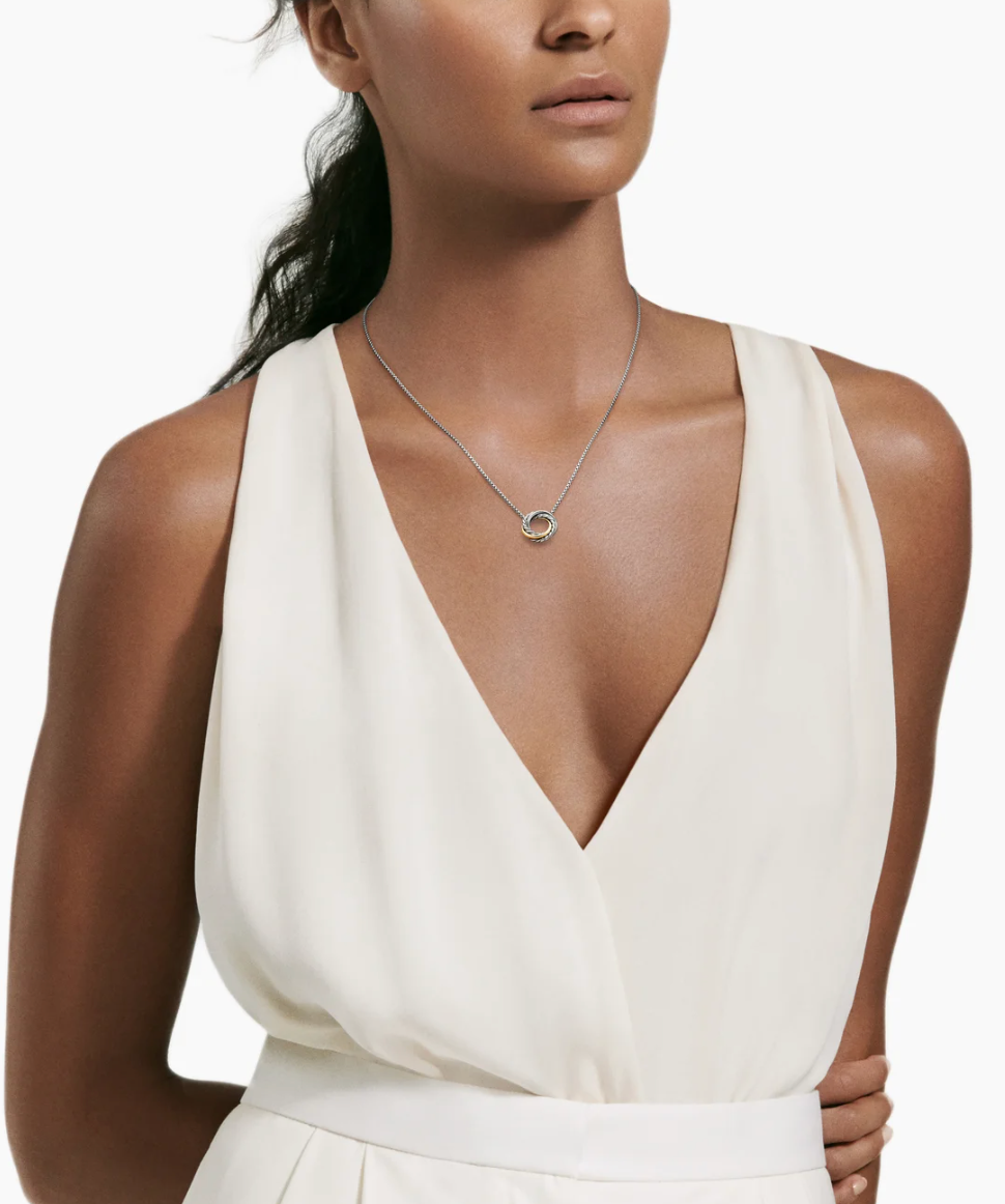 David Yurman Crossover Pendant Necklace