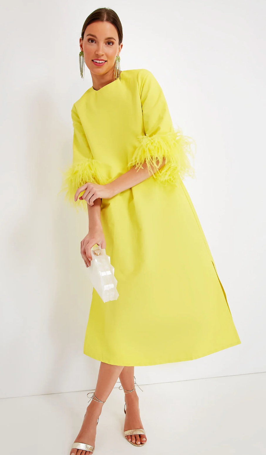 Tuckernuck Citron Feather Jamie Dress size XS