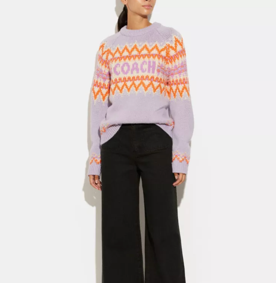 Coach Ski Fair Isle Sweater size XL