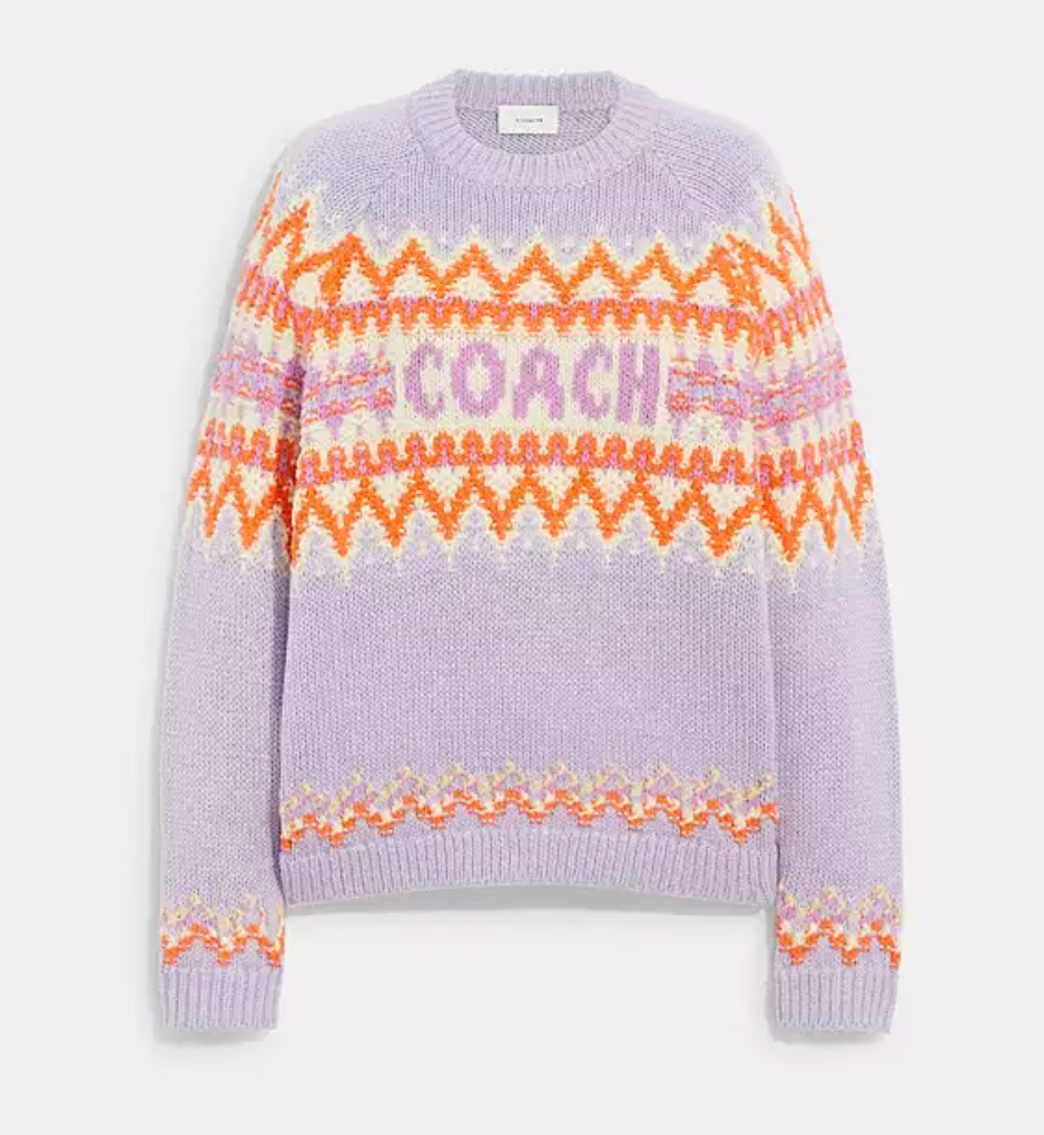 Coach Ski Fair Isle Sweater size XL