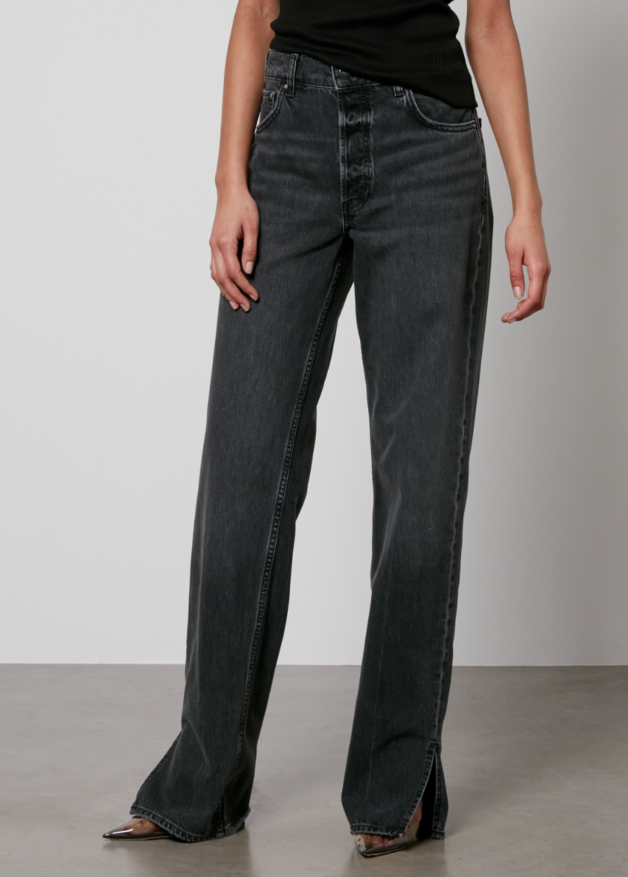 Anine Bing Roy Mid Rise Relaxed Straight Jeans size 31