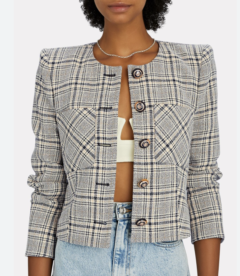 Veronica Beard Vohra Plaid Jacket size 2