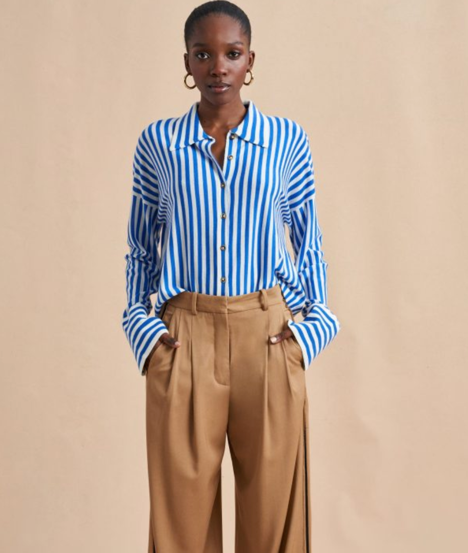 La Ligne Meredith Merino Wool Shirt size S