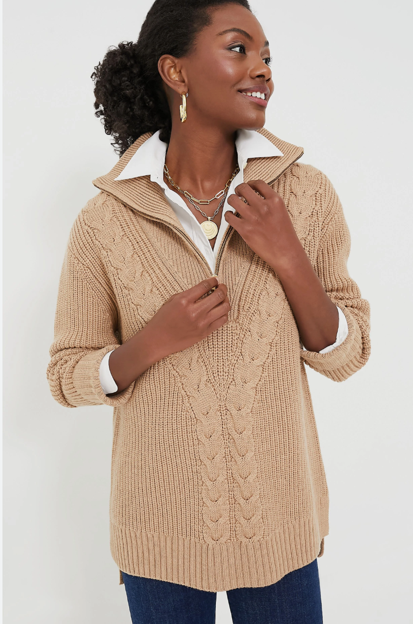 Tuckernuck Estella Quarter Zip Sweater size XL
