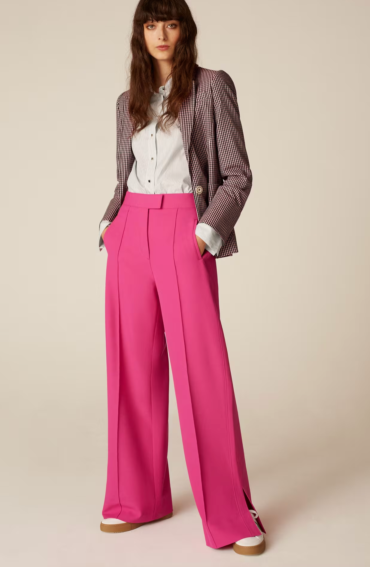 ME+EM Colour Pop Wide-Leg Man Pant size 6