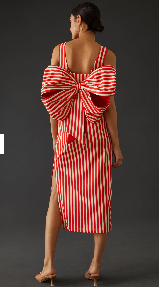 Anthropologie Vineet Bahl Bow Midi Dress size 0