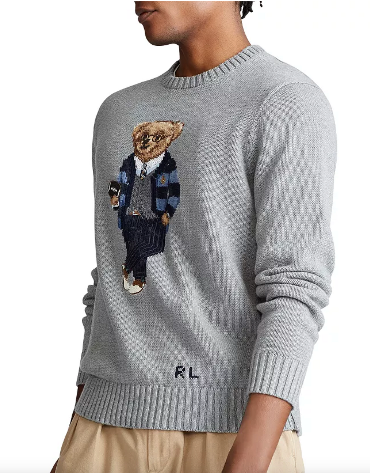 Polo Ralph Lauren Football Bear Sweater size M