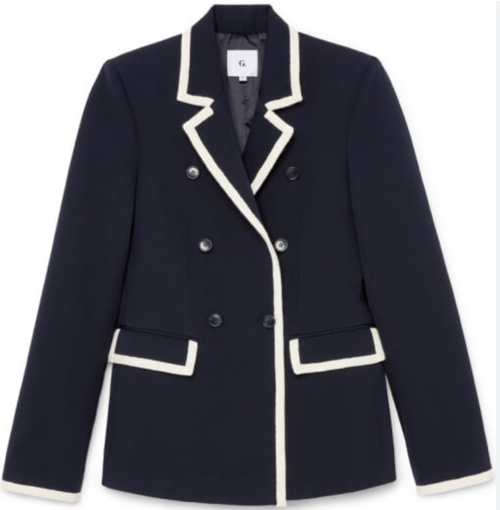 G. Label by Goop Krentzman Tipped Jacket Blazer size 6