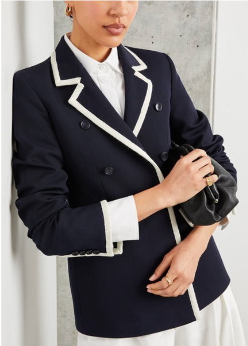 G. Label by Goop Krentzman Tipped Jacket Blazer size 6