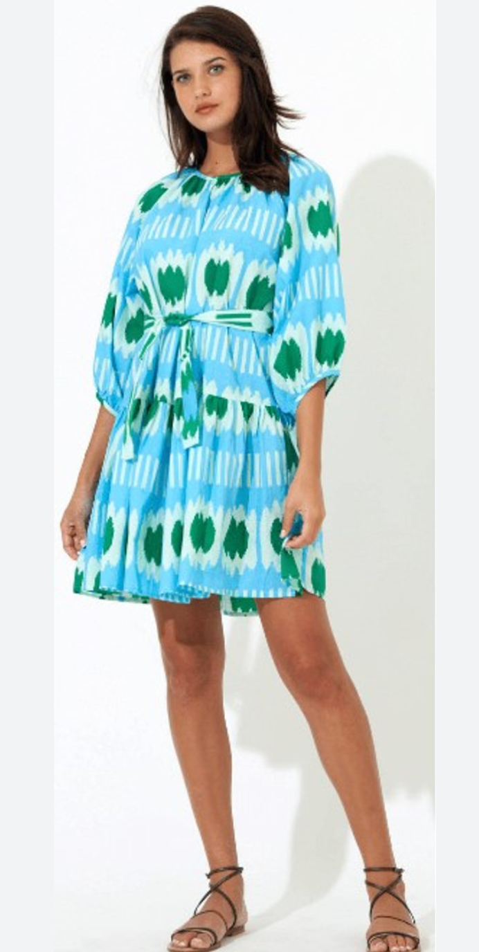Oliphant Ikat Drop Waist Dress size XL