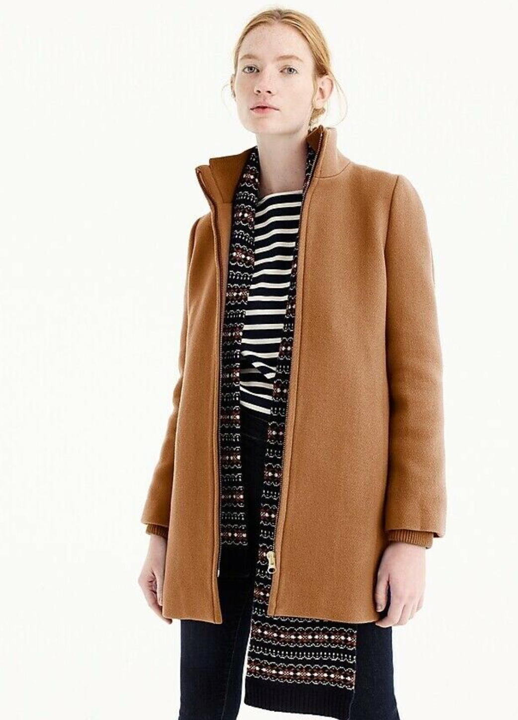 J. Crew Lodge Coat in Italian Stadium Cloth size 8
