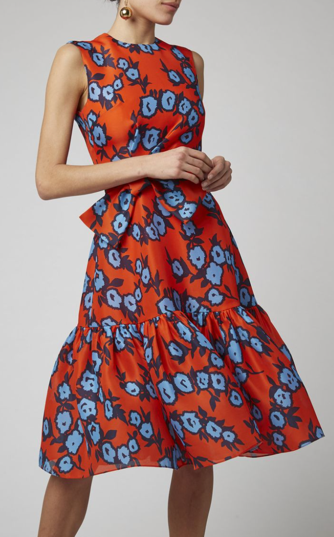 Carolina Herrera Silk Cocktail Dress size 6