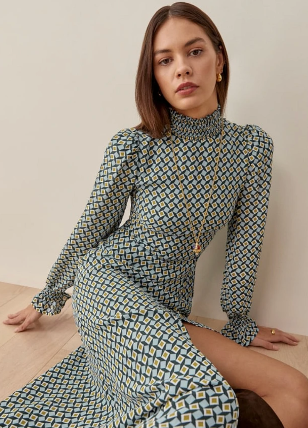 Reformation Stevi Zig Zag Dress size 6