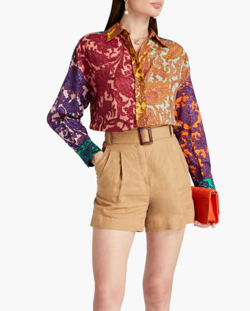Zimmermann Tiggy Spliced Shirt size US 8