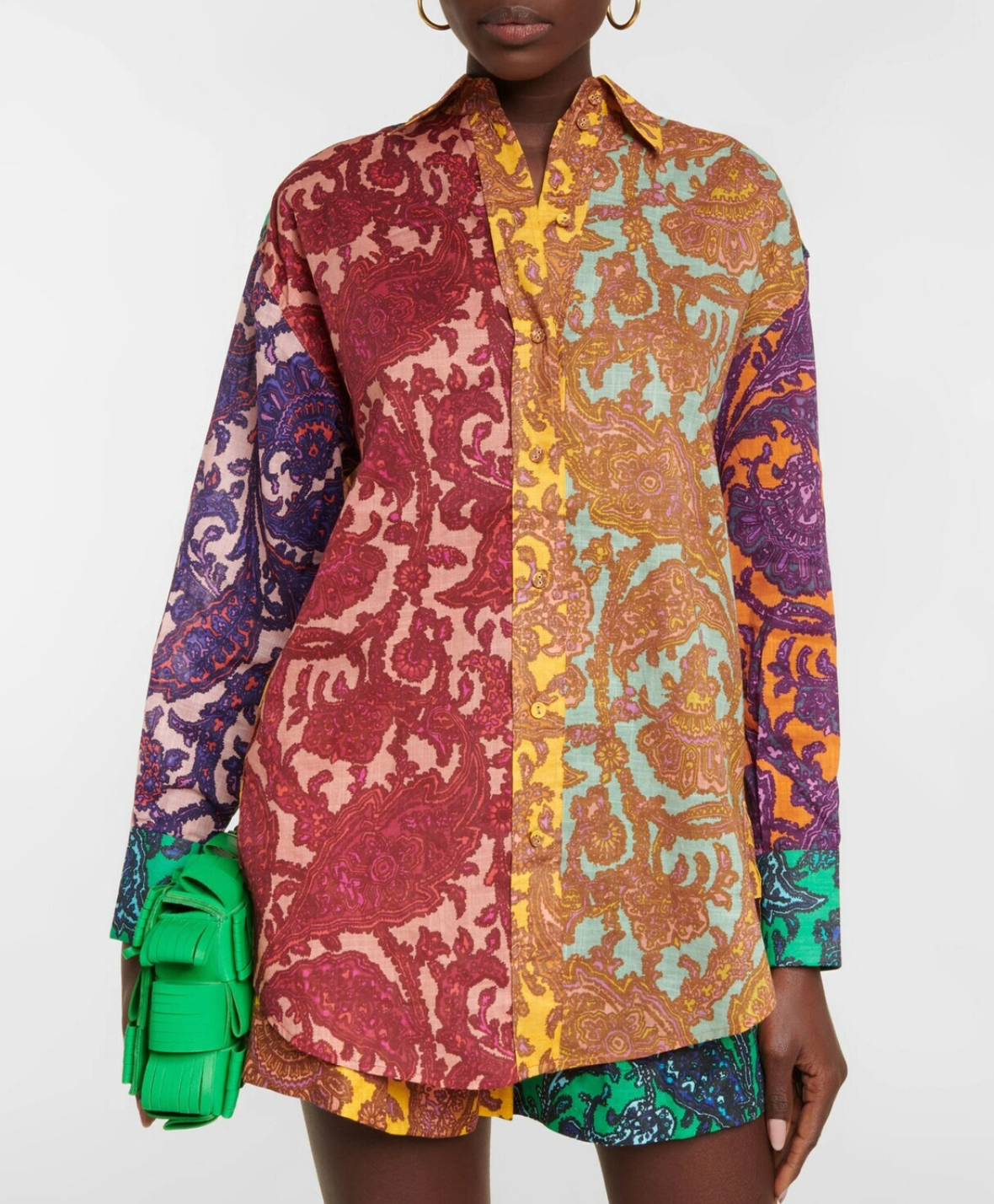 Zimmermann Tiggy Spliced Shirt size US 8
