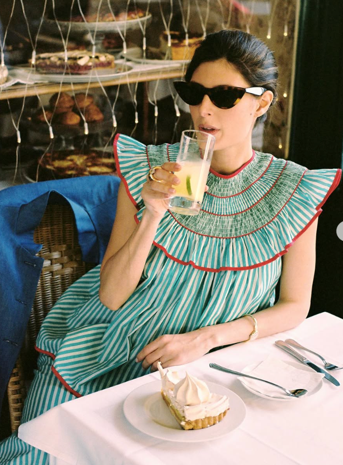 Maria de la Orden Badiane Top Blue Stripes size 38 - US 6