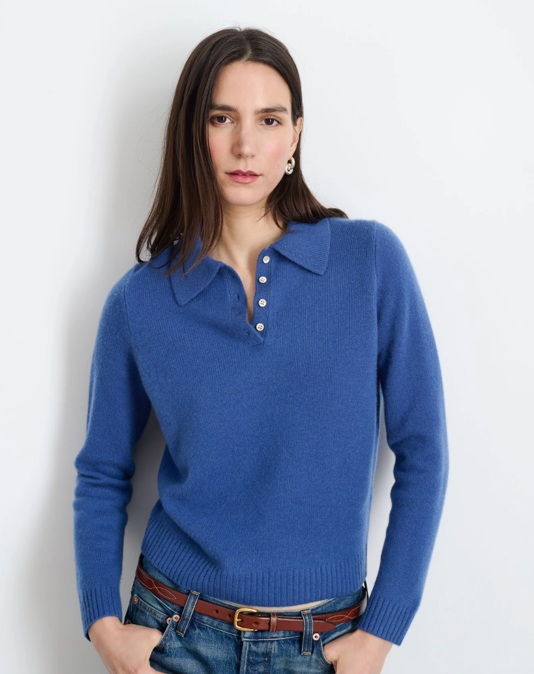 Alex Mill Alice Polo Cashmere Sweater size S
