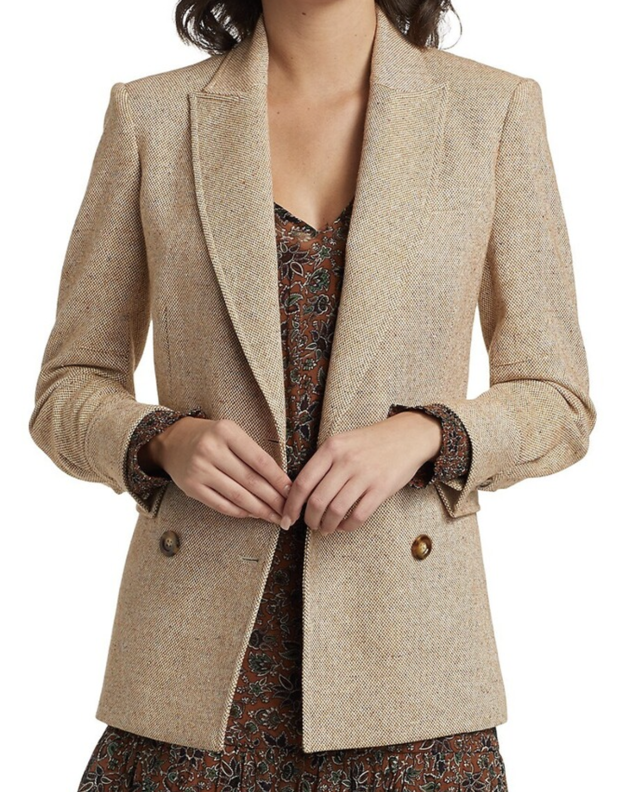 Veronica Beard Herringbone Pyle Tailored Dickie Jacket size 10