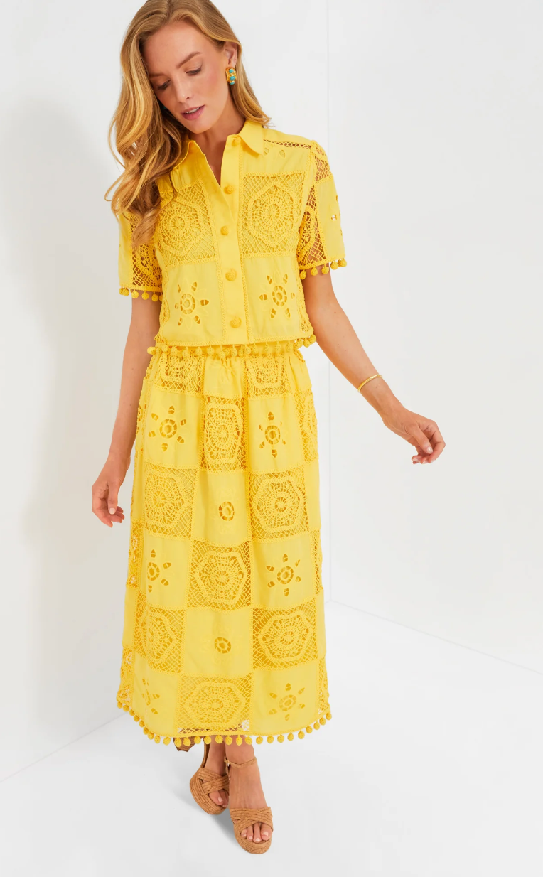 Hunter Bell Rae Top in Dandelion size M