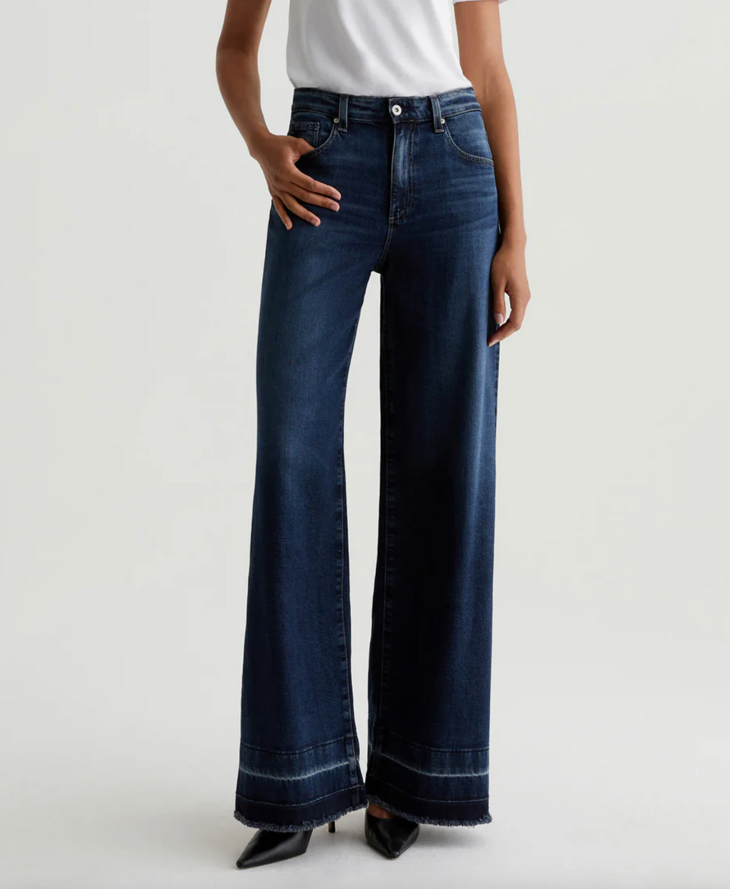 AG Deven High Rise Wide Leg Jeans size 32