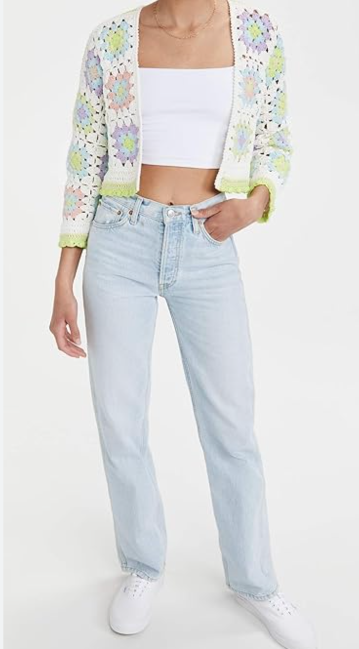 Alice and Olivia Anderson Crochet Cardigan size S