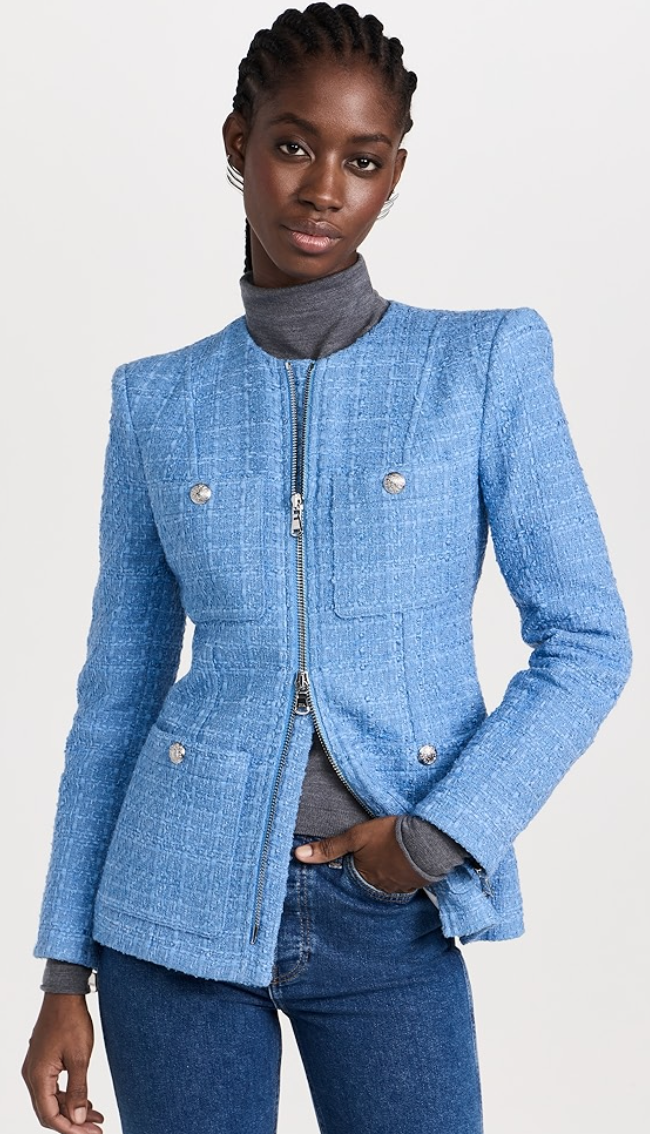Veronica Beard Agni Dickey Tweed Jacket size 2